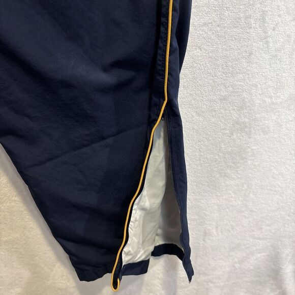 Nike Men's Windbreaker Track Pant Vintage Y2K Navy Yellow Ankle Zip Size XL - Picture 6 of 16